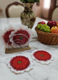 Coaster - Gerbera Cluster - Set of 4