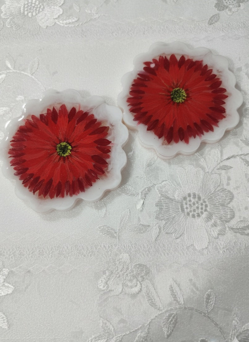 Coaster - Gerbera Cluster - Set of 4