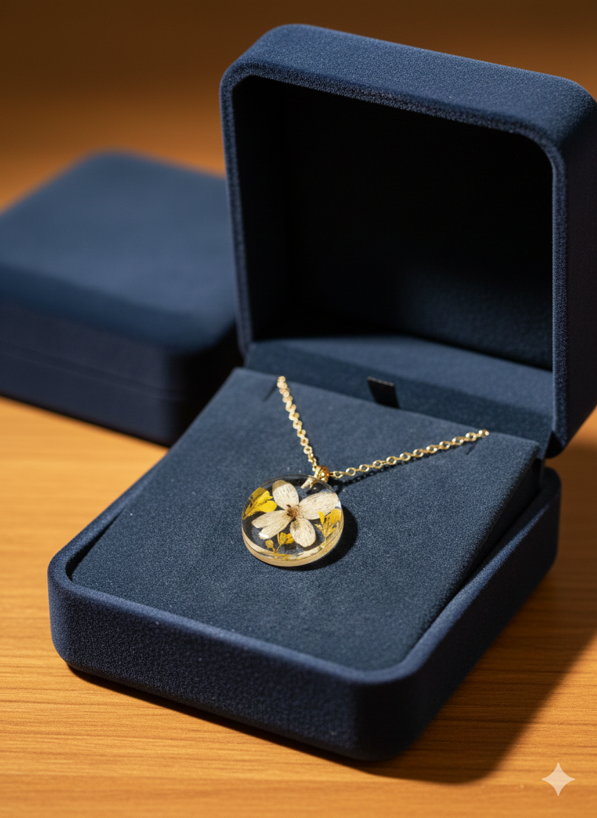 Pendant Floral series - Mustard