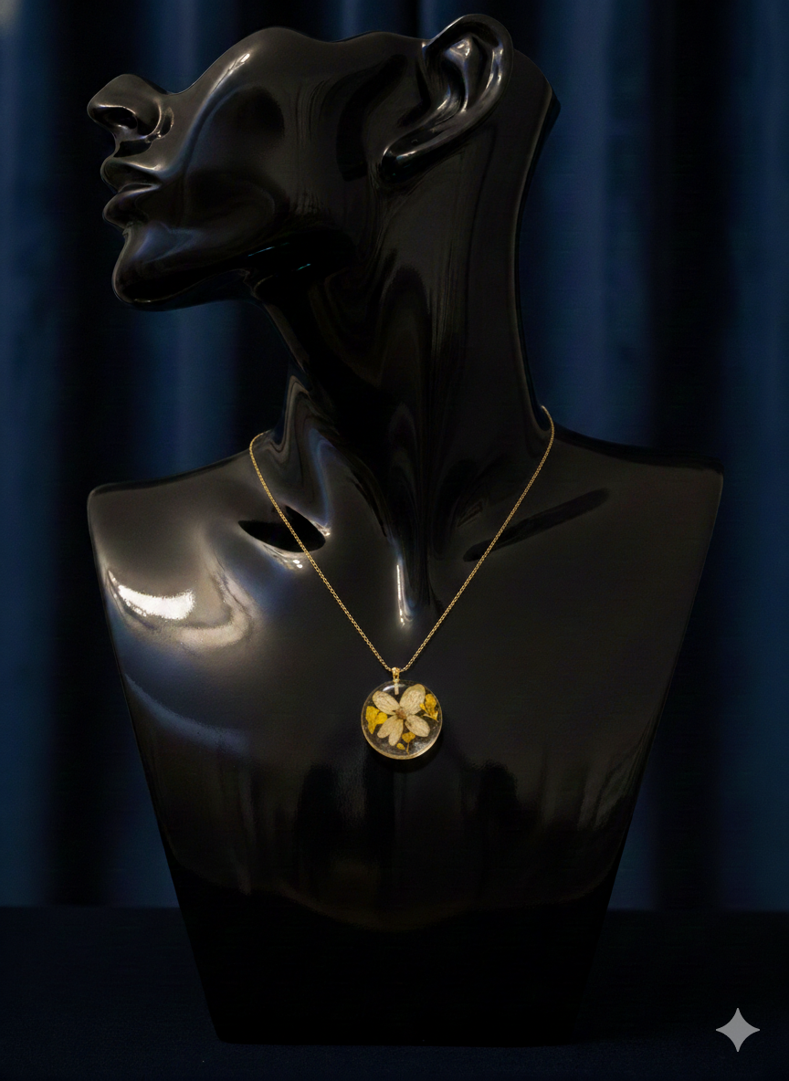 Pendant Floral series - Mustard