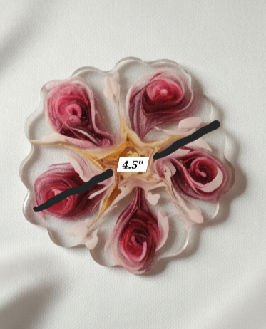 Coaster - Rose Bouque - Set of 4
