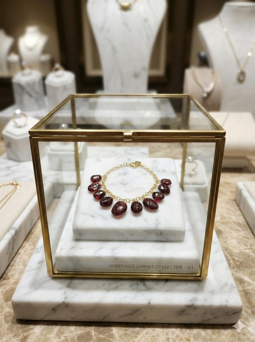 Bracelet  Designer series - Red Stone