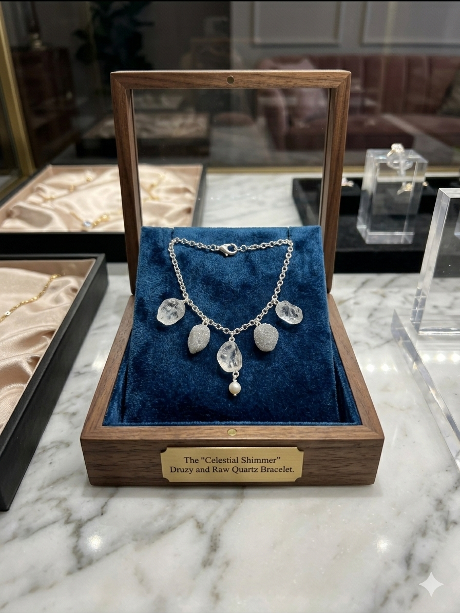 Bracelet Designer Series - Pearl N Crystal