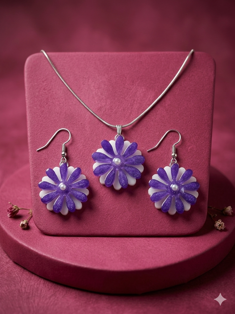 Fashion Accessory - Daisy Pendant Set