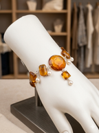 Fashion Accessory - Honey Pearl Necklace set