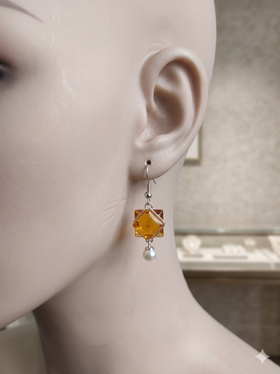 Fashion Accessory - Honey Pearl Necklace set