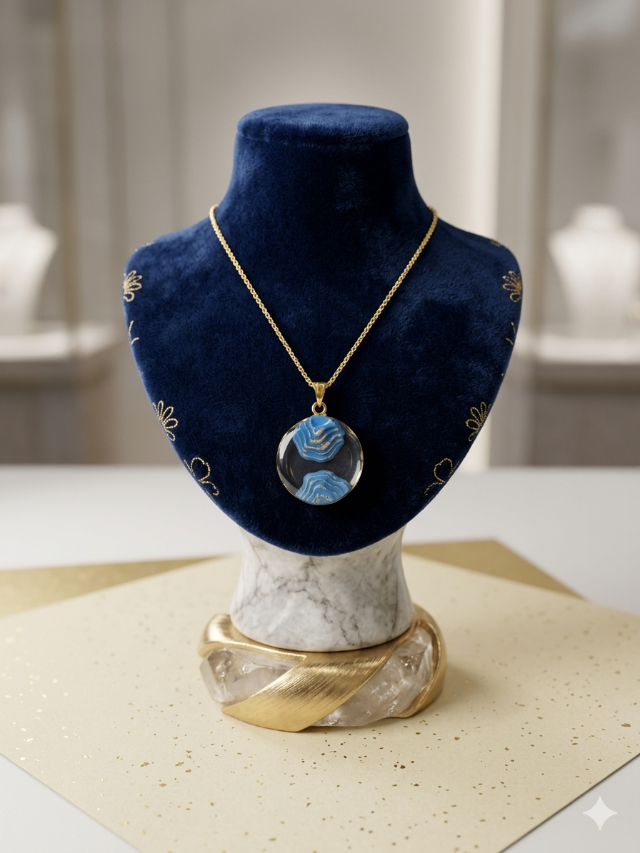Pendant Trendy Series - Twin Blue valley