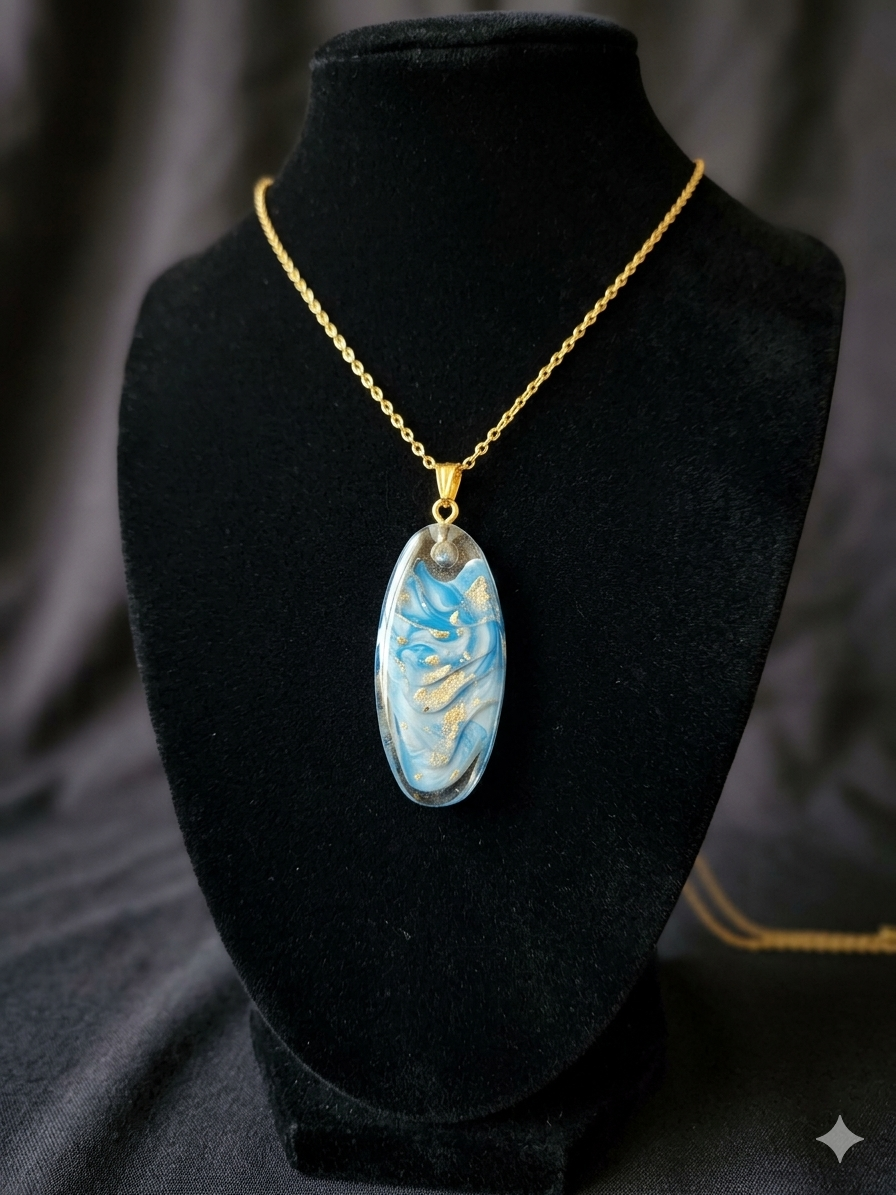 Pendant Trendy Series - Blue Oval Valley