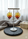Earring Trendy Series - Amber leaf