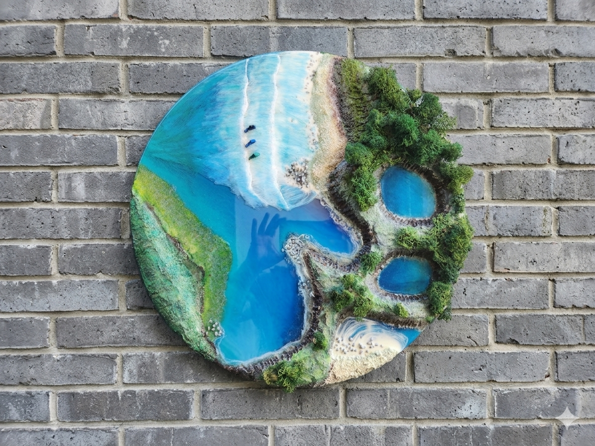 Wall Decor - Beach Pour