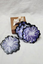 Coaster - Blue Lily - Set of 4