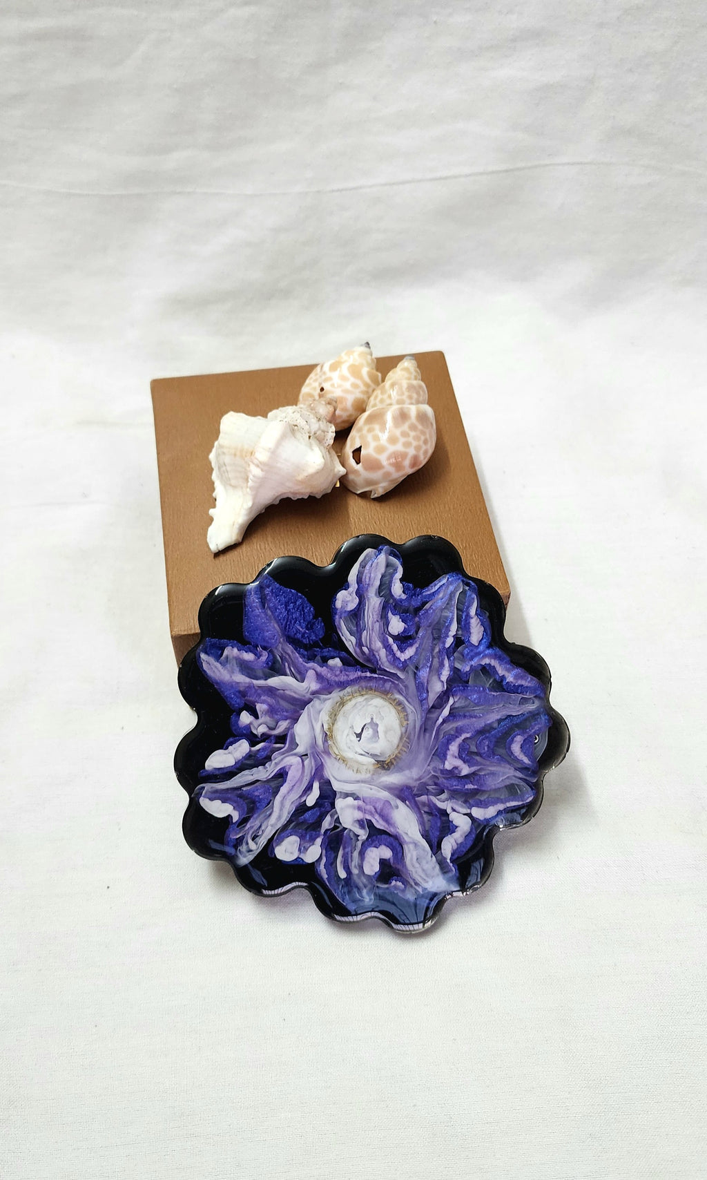 Coaster - Blue Lily - Set of 4