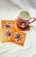 Coaster - Citrus cubes - Set of 4