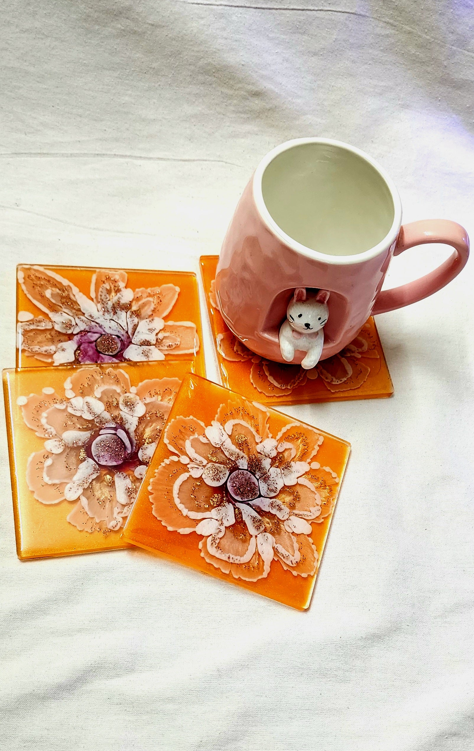 Flower Coaster - Square