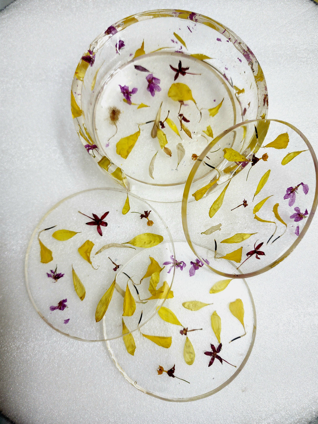 Coaster - Petals - Set of 4 with Stand