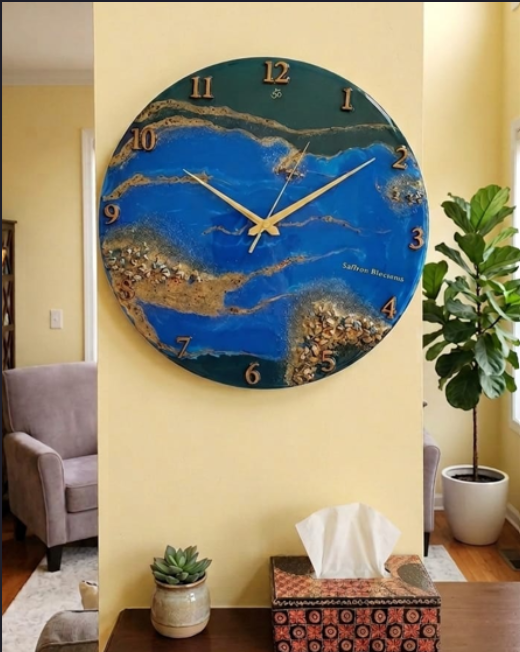 Wall Decor - Blue Ocean clock