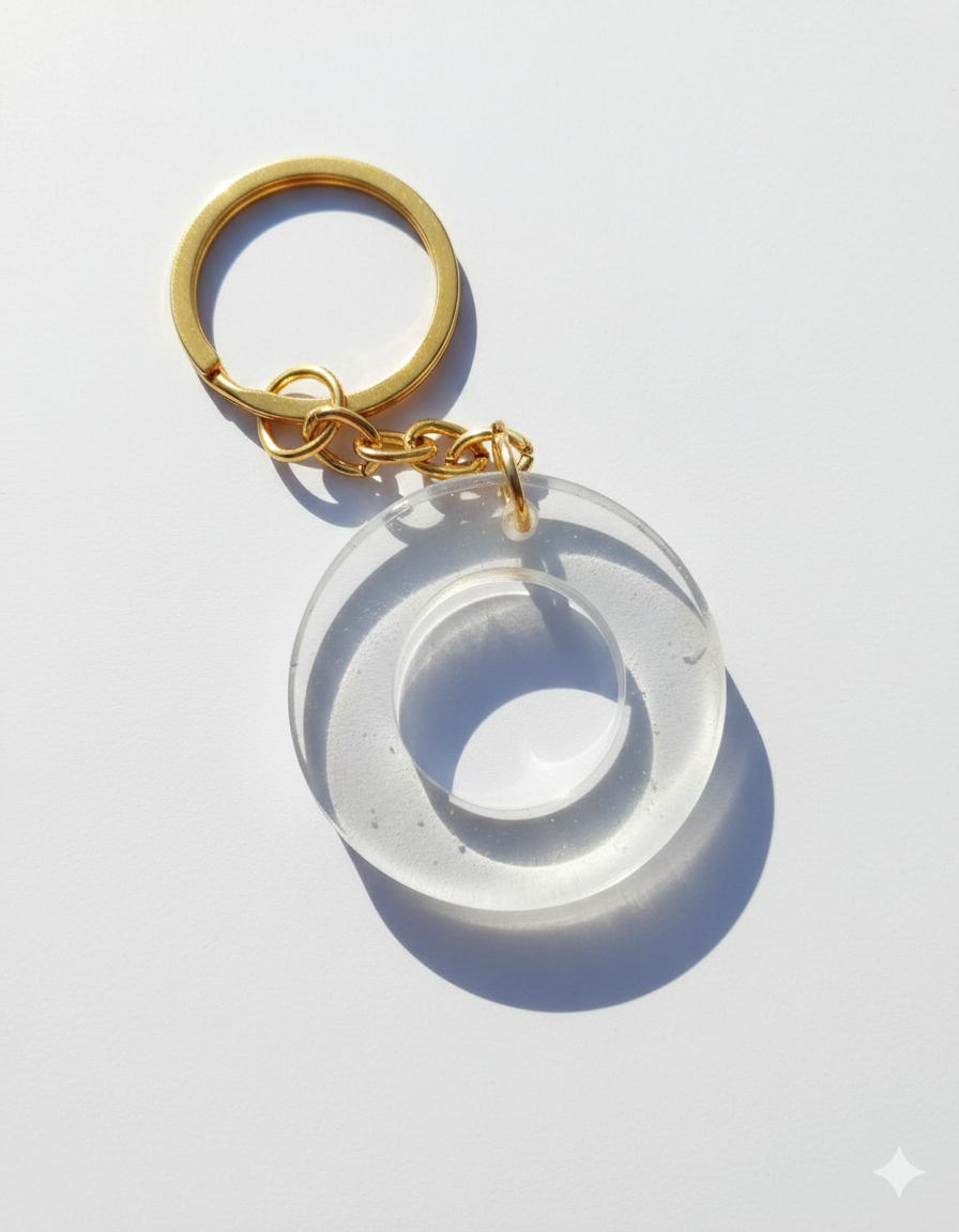 Alpha Key Chains & Hand Bag Accessories - Aqua Clear