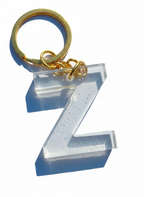 Alpha Key Chains & Hand Bag Accessories - Aqua Clear