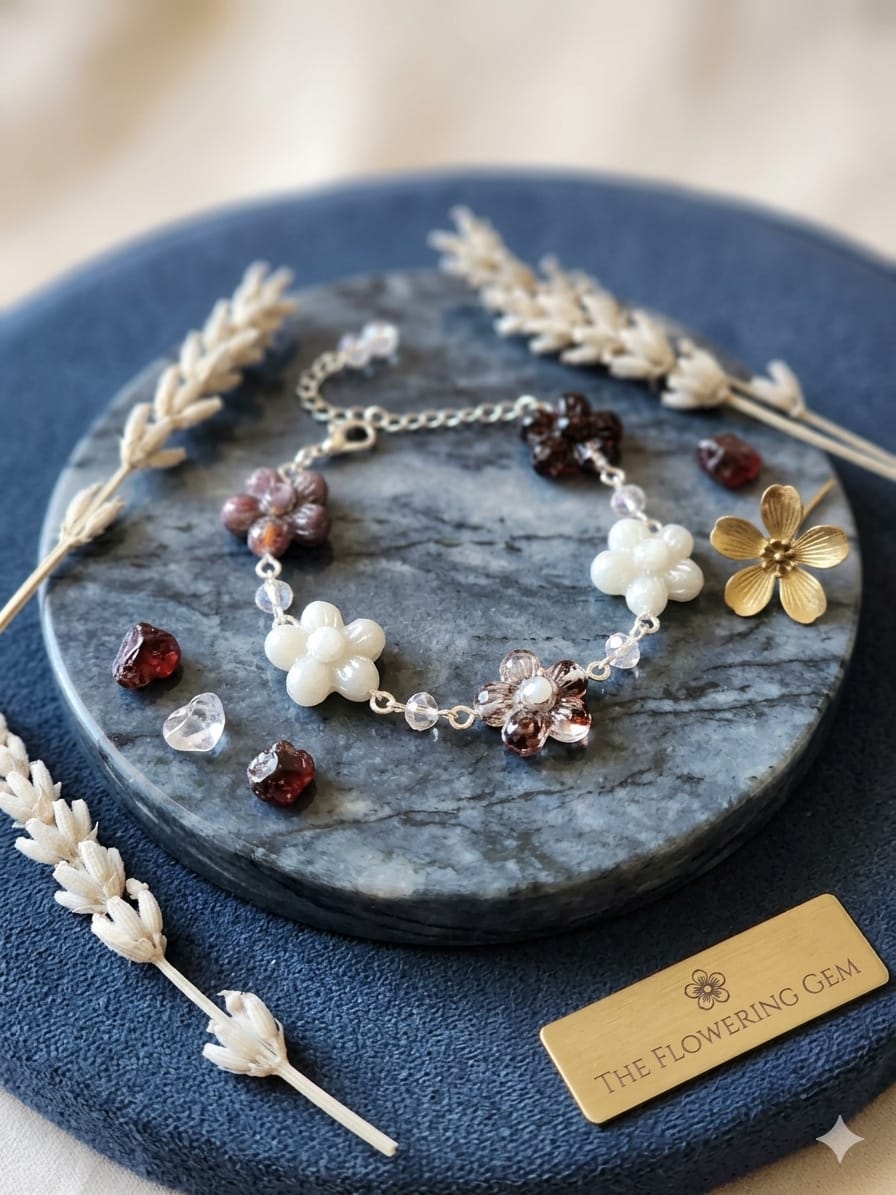 Bracelet Designer Series - floral buttons