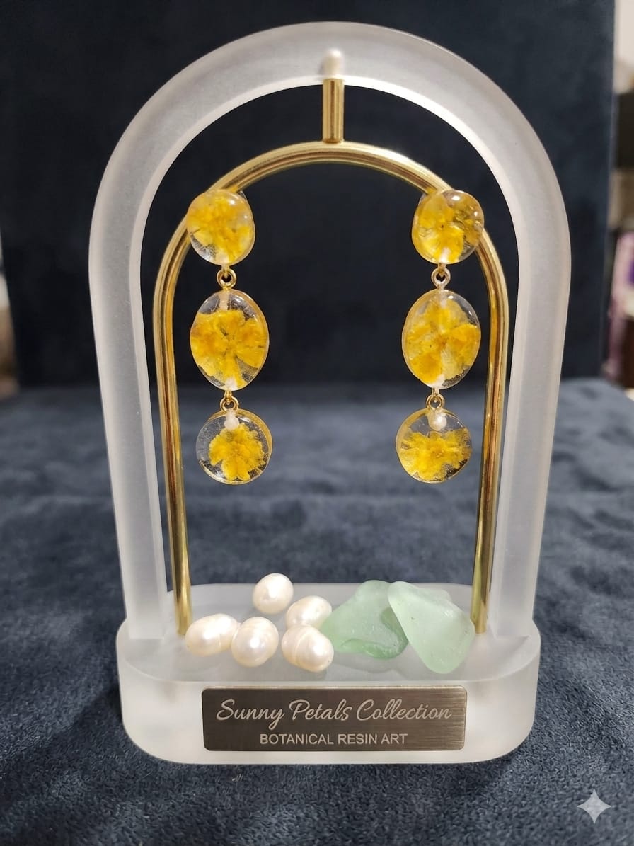 Earring Floral Series - 3 drops