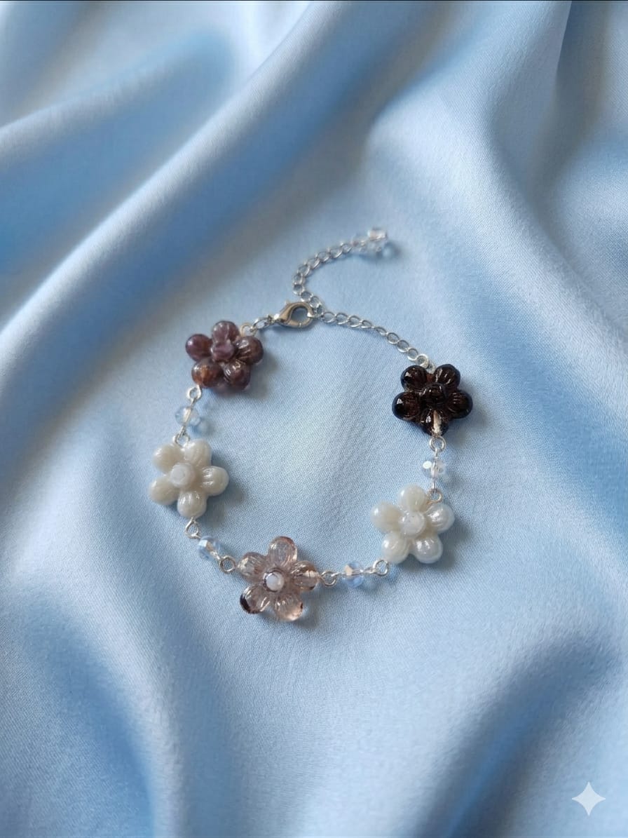 Bracelet Designer Series - floral buttons