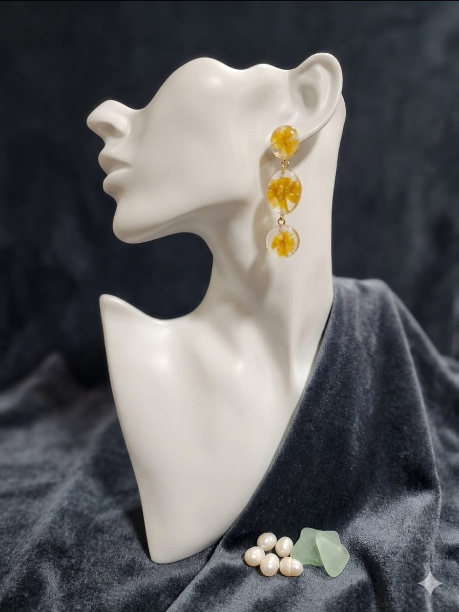 Earring Floral Series - 3 drops