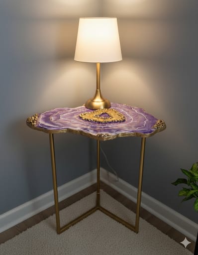Home Decor - Geode table